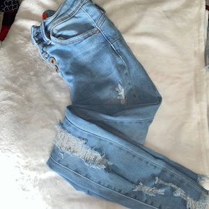 Wax Jean skinny distressed jeans SZ 0/24